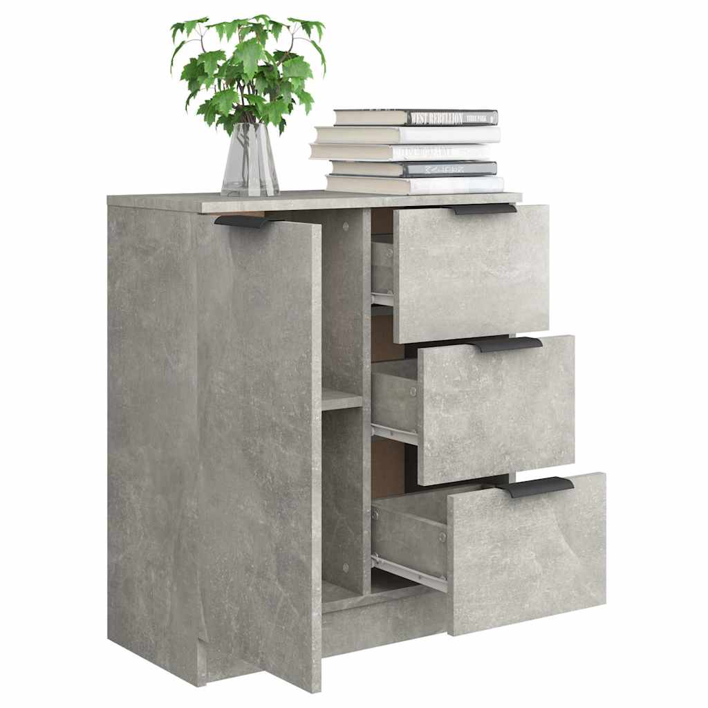 Sideboard Betongrau 60x30x70 cm Holzwerkstoff