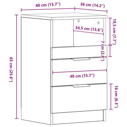 Nachttische 2 Stk. Weiß Holzwerkstoff