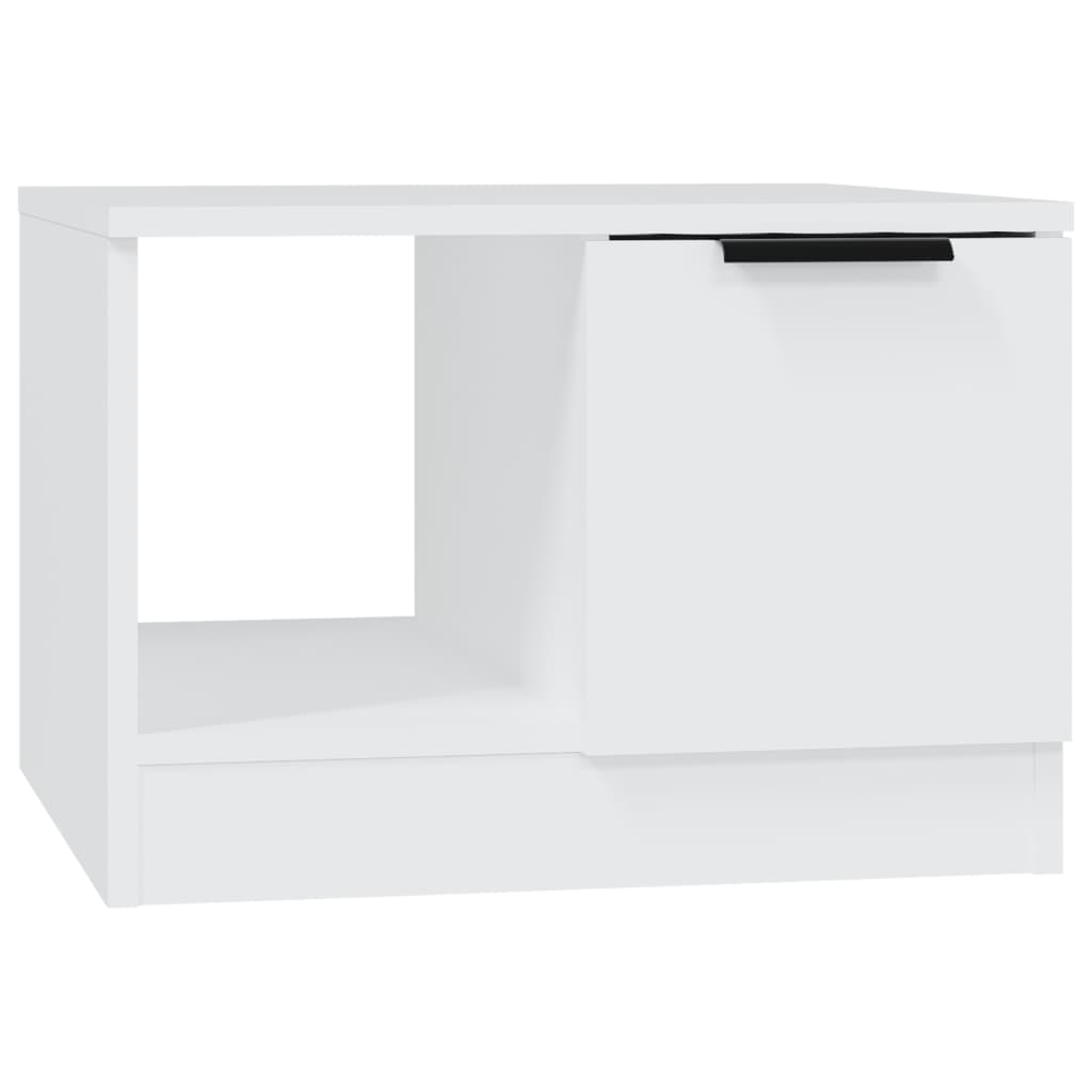 Table basse blanche 50x50x36 cm en bois