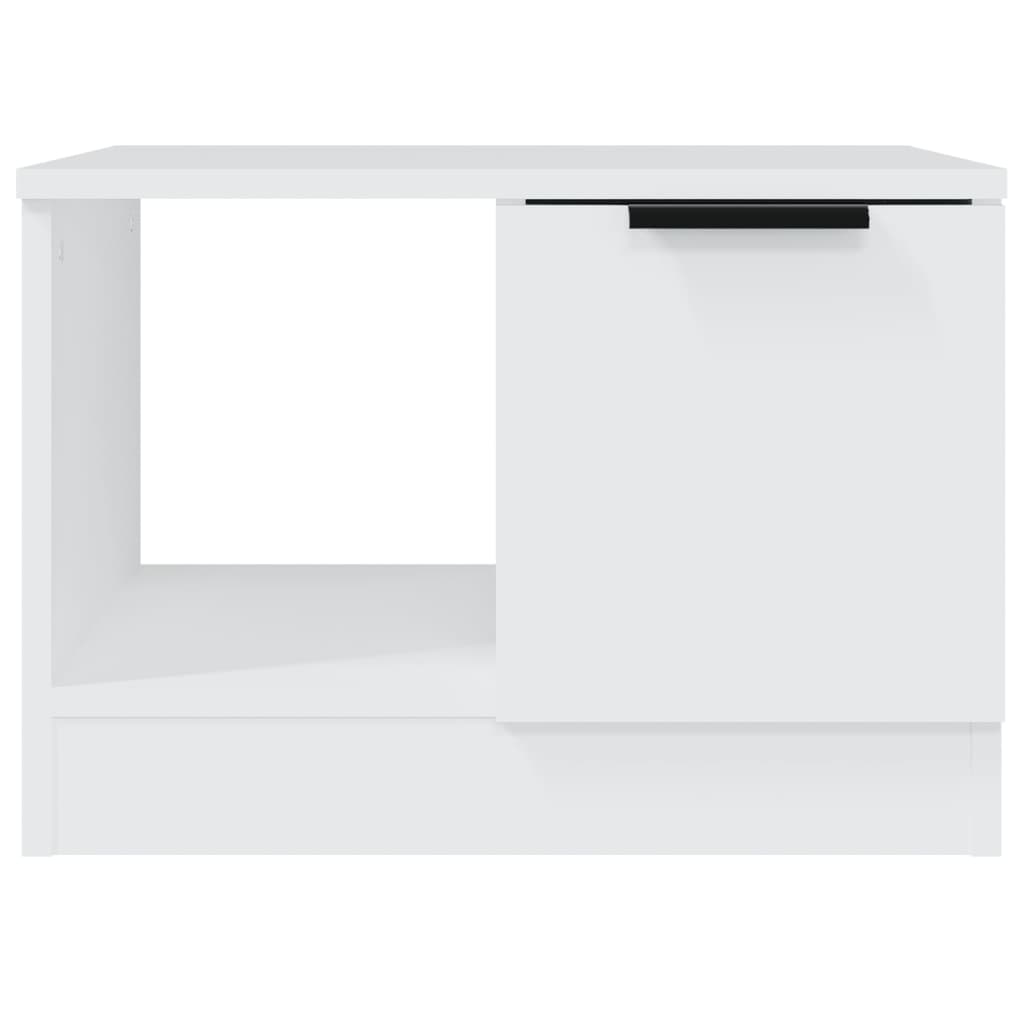 Table basse blanche 50x50x36 cm en bois