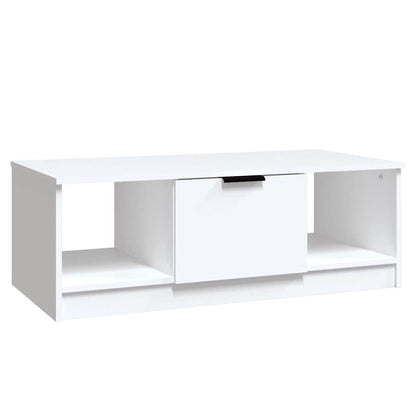 Couchtisch Weiß 102x50x36 cm Holzwerkstoff