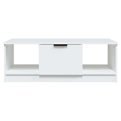 Couchtisch Weiß 102x50x36 cm Holzwerkstoff