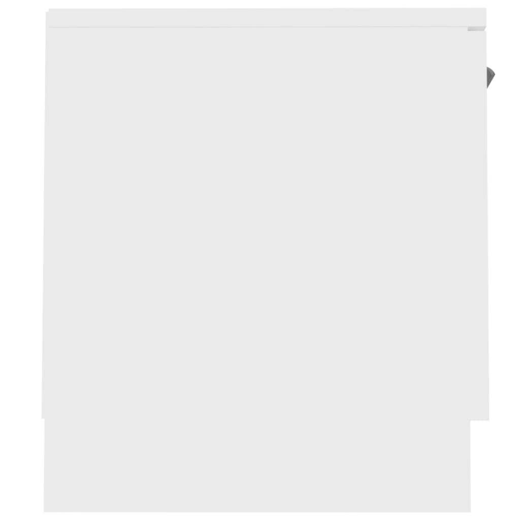 Meuble TV blanc 140x35x40 cm en bois