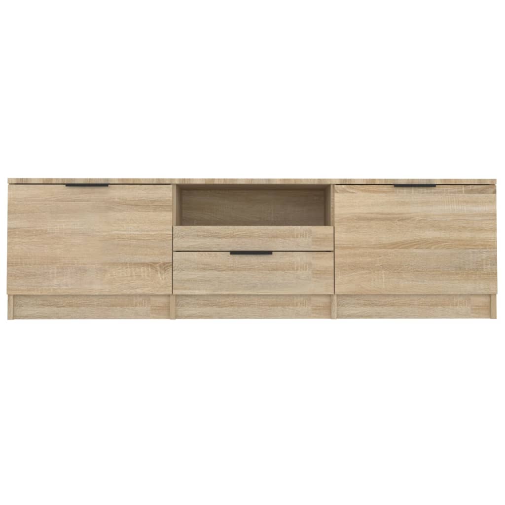 Meuble TV chêne Sonoma 140x35x40 cm matériau bois