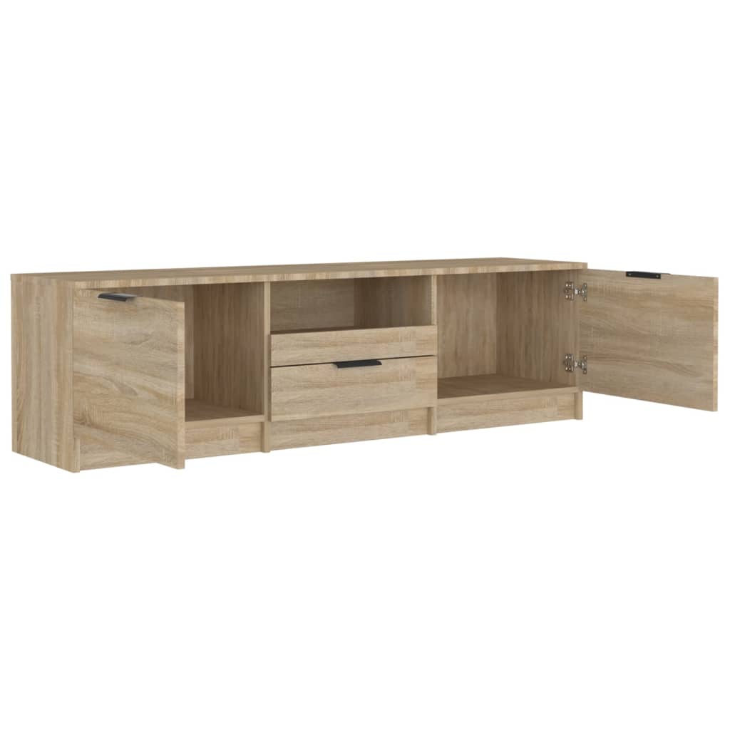 Meuble TV chêne Sonoma 140x35x40 cm matériau bois
