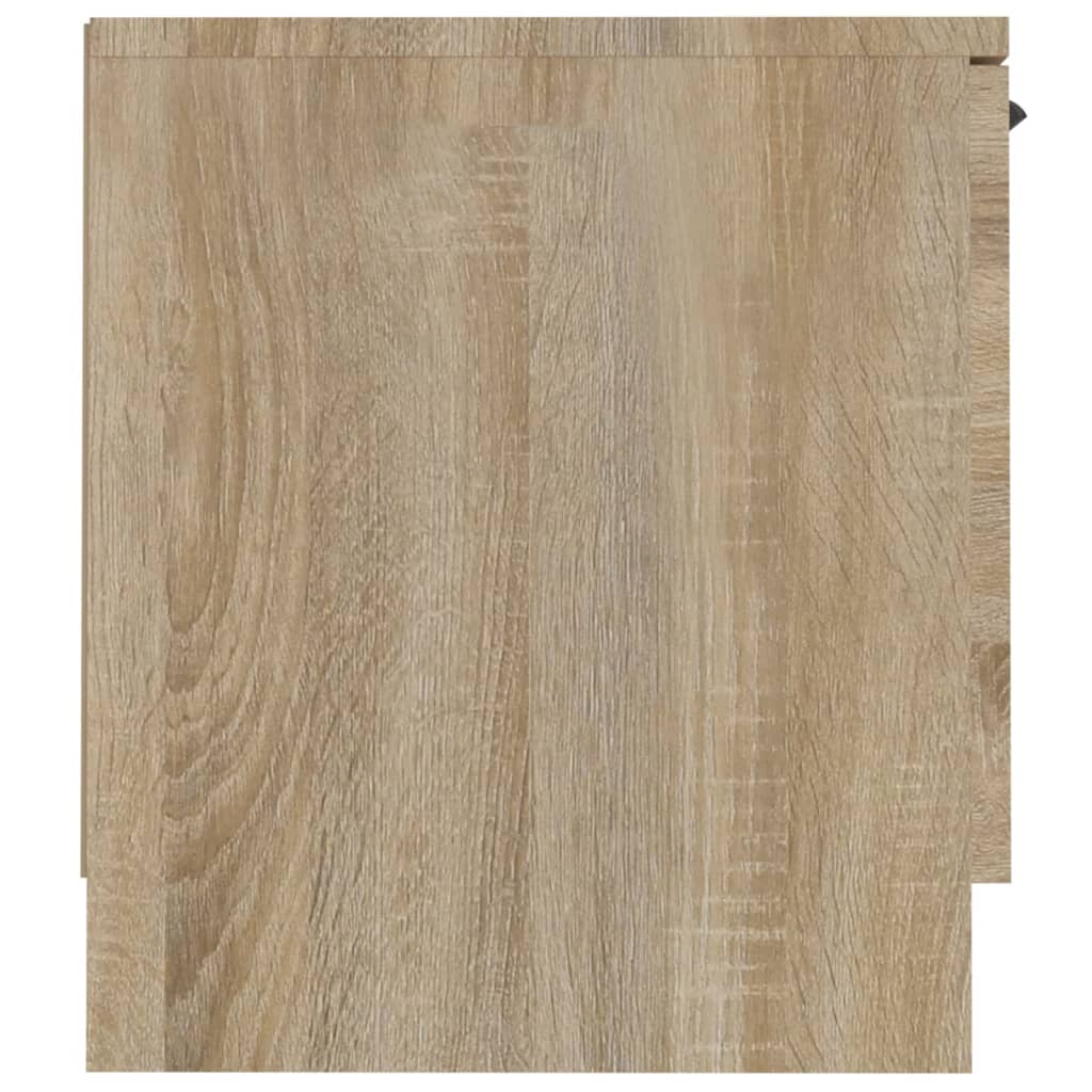 Meuble TV chêne Sonoma 140x35x40 cm matériau bois