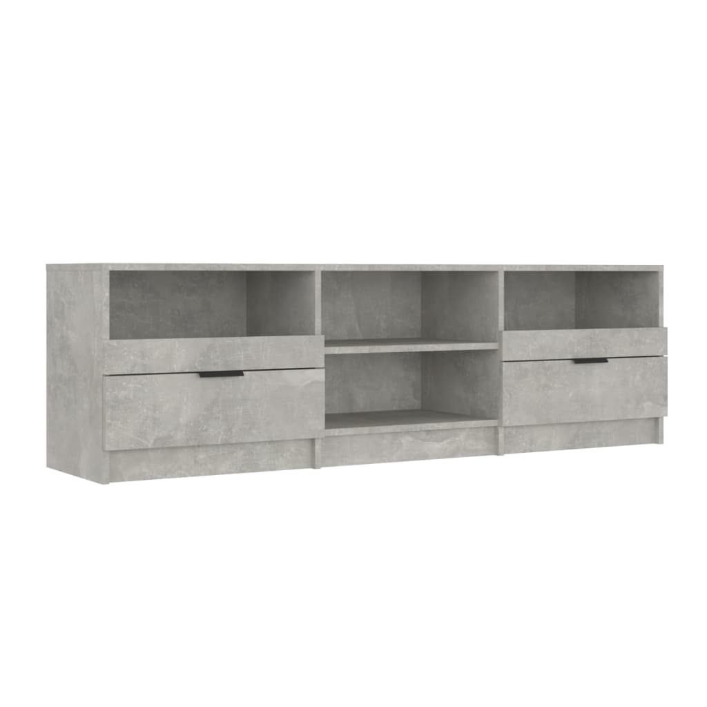 Meuble TV gris béton 150x33,5x45 cm en bois