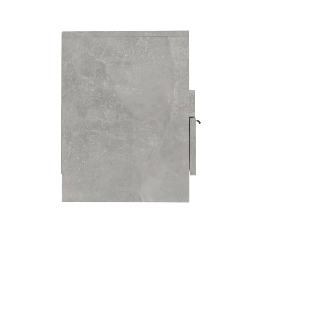 Meuble TV gris béton 150x33,5x45 cm en bois