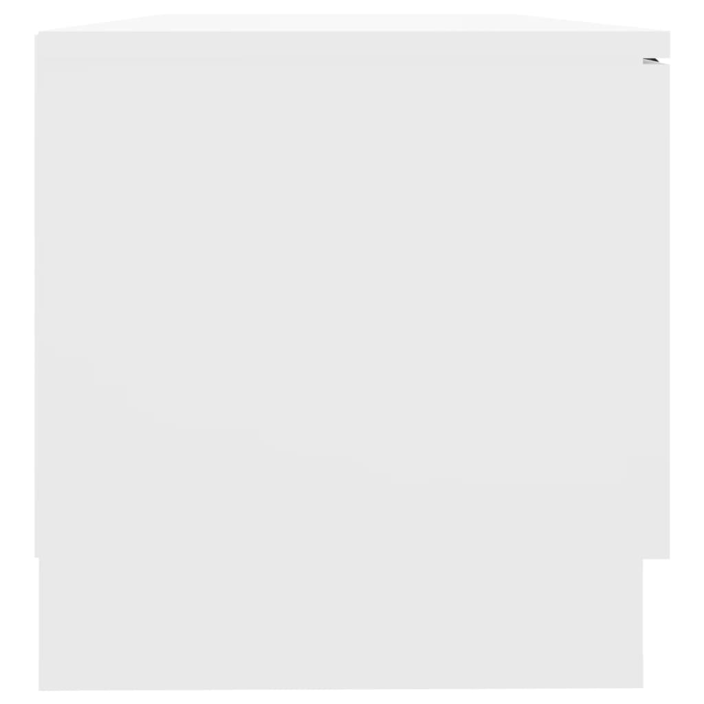 Meuble TV blanc 80x35x36,5 cm en bois