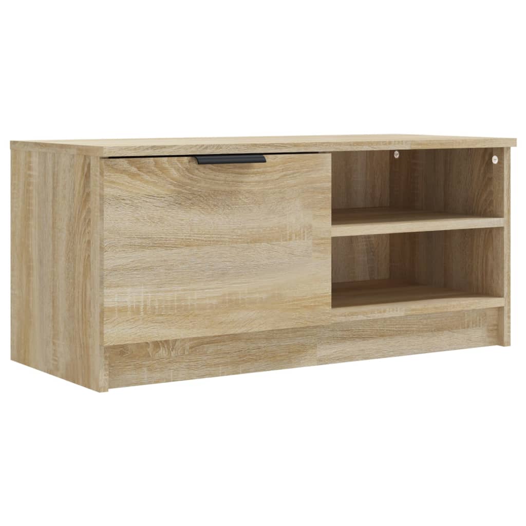 Meubles TV, lot de 2, en chêne Sonoma, 80 x 35 x 36,5 cm.