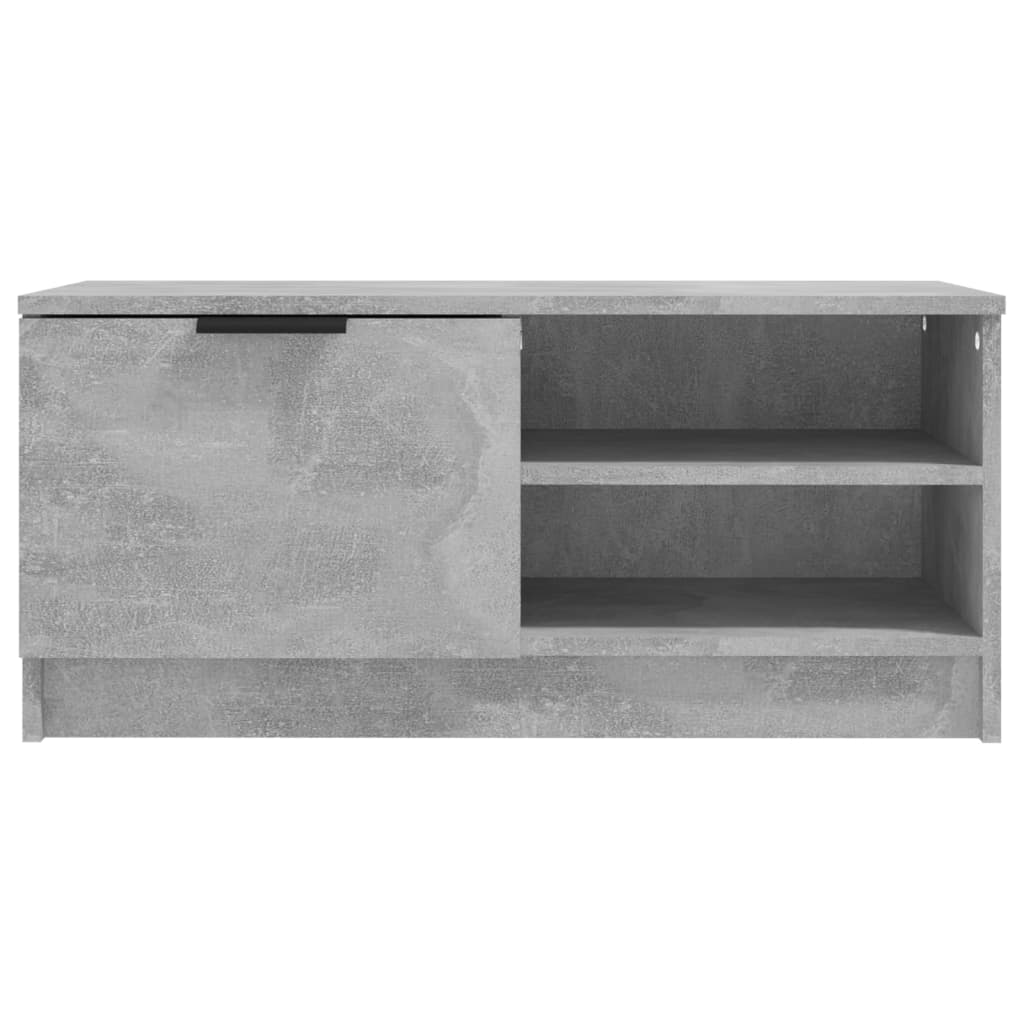 Meuble TV gris béton 80x35x36,5 cm en bois