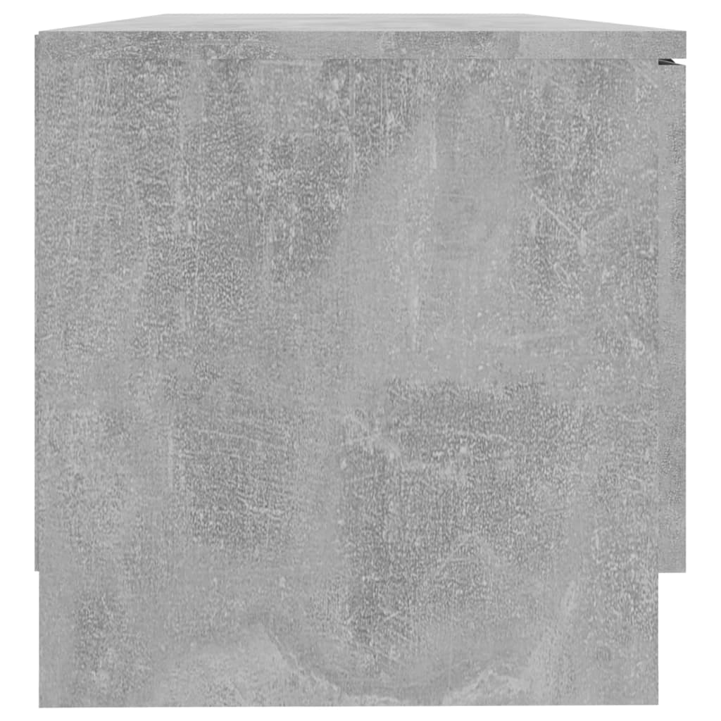 Meuble TV gris béton 80x35x36,5 cm en bois