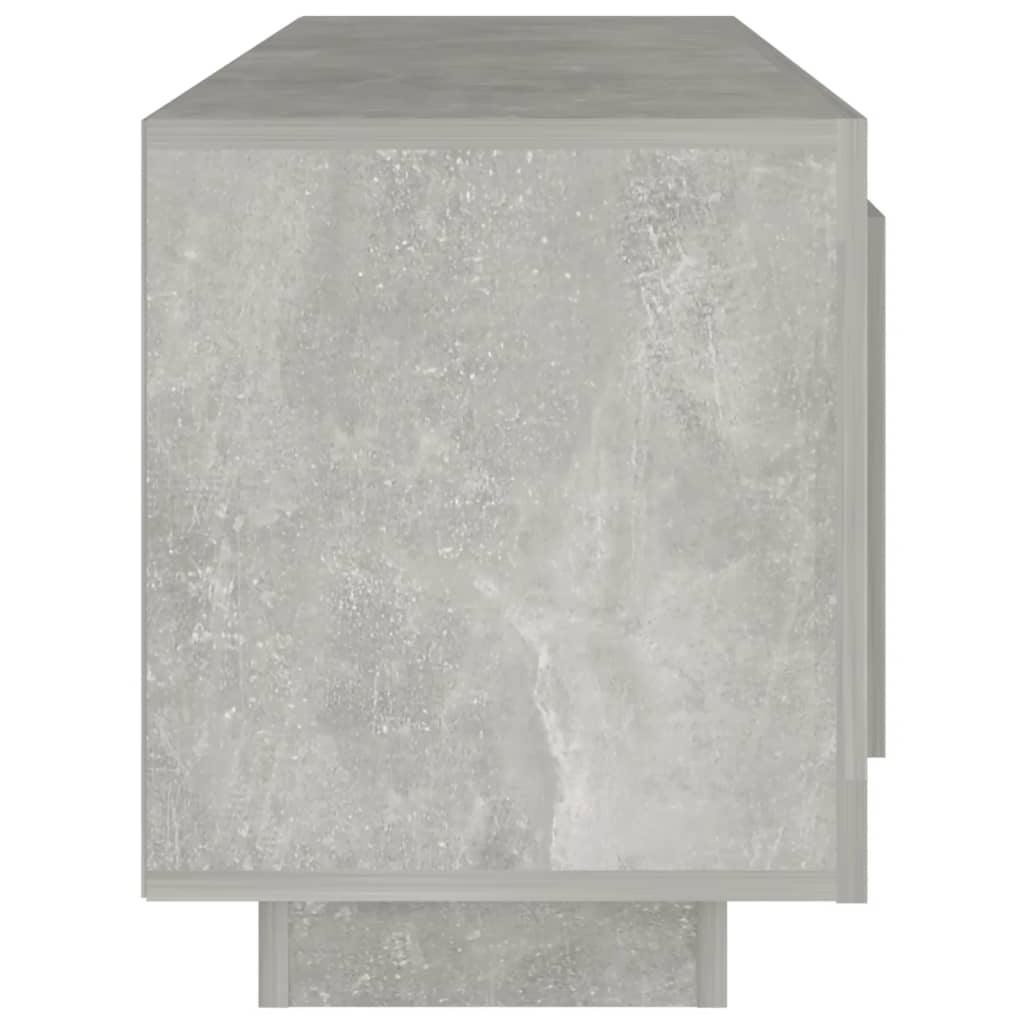 Meuble TV gris béton 102x35x45 cm en bois