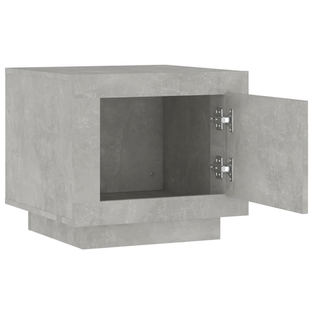 Table basse gris béton 51x50x45 cm en bois