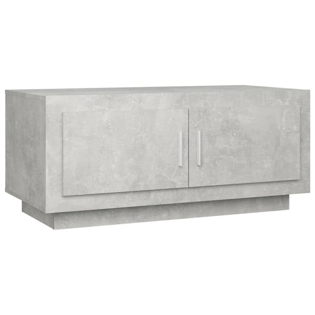 Table basse gris béton 102x50x45 cm en bois