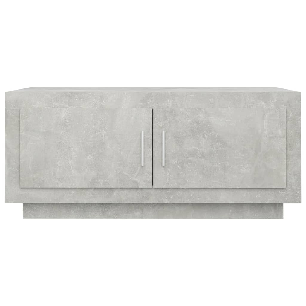 Table basse gris béton 102x50x45 cm en bois