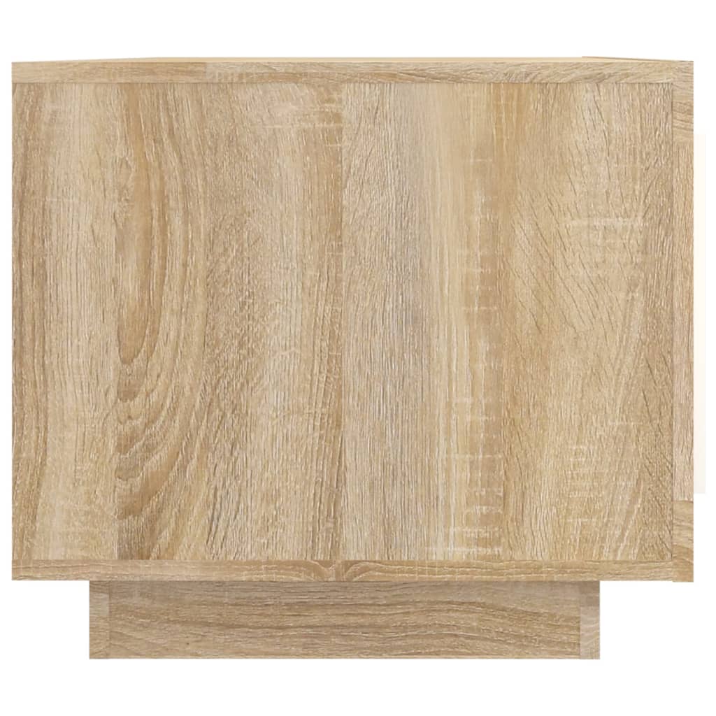 Couchtisch Weiß Sonoma-Eiche 102x50x45 cm Holzwerkstoff
