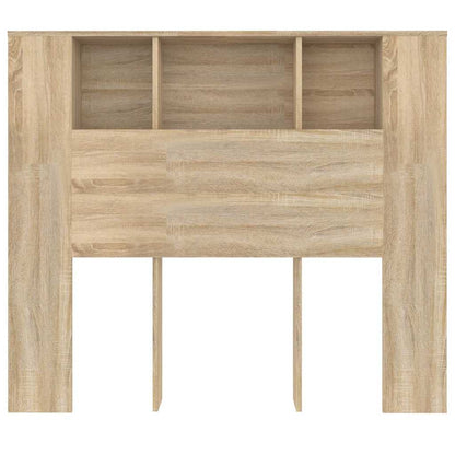 Kopfteil mit Ablagen Sonoma-Eiche 120x18,5x102,5 cm