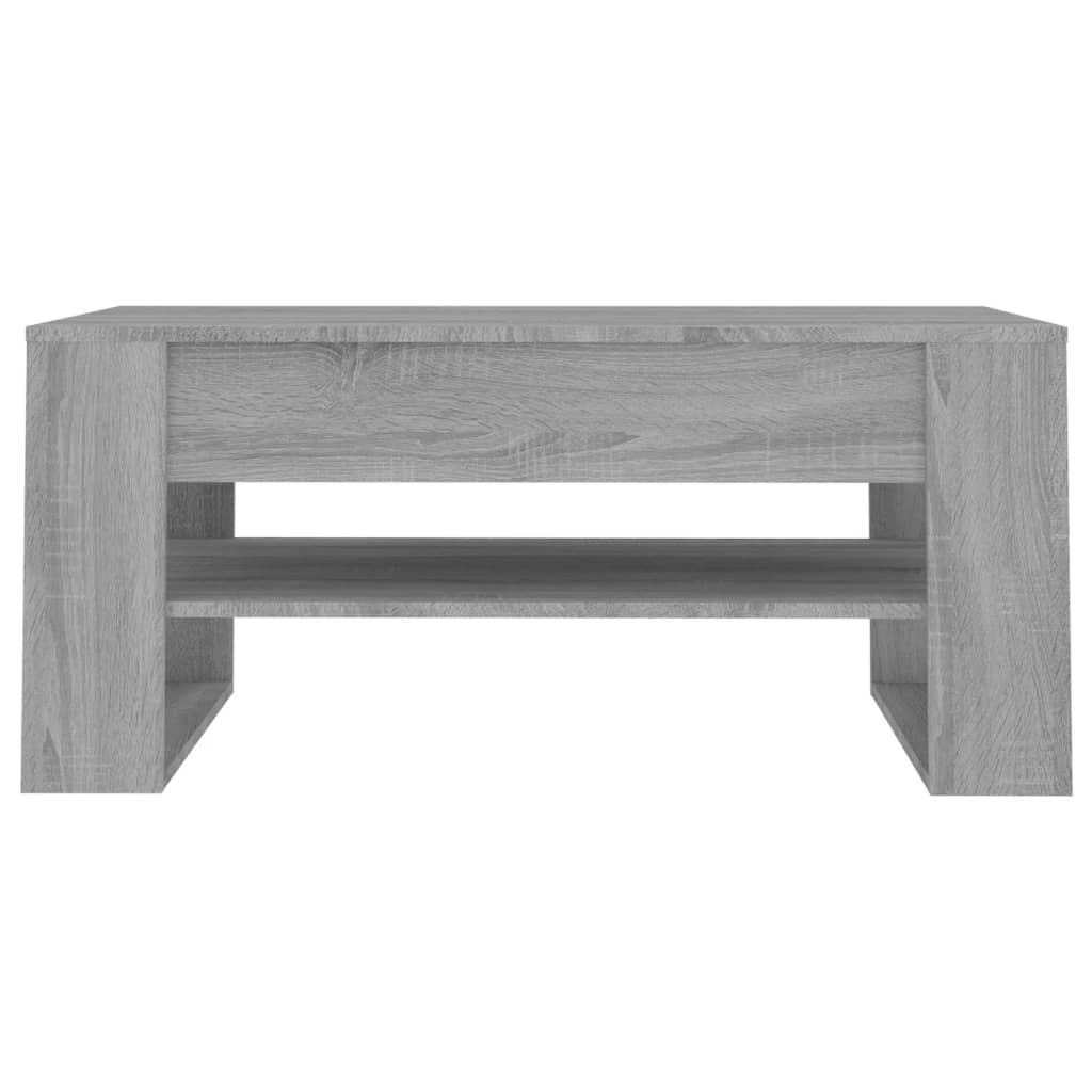 Table basse Sonoma grise 102x55x45 cm en bois