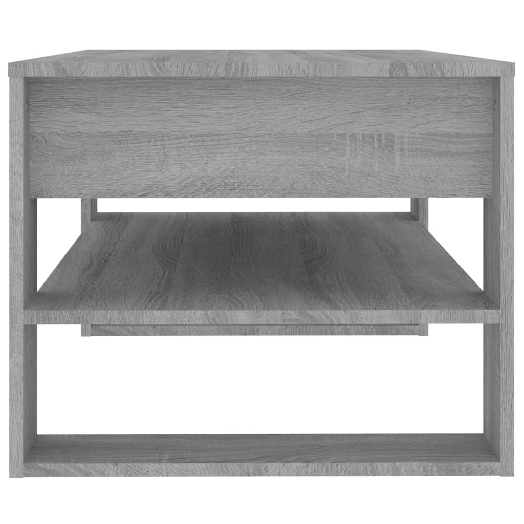 Table basse Sonoma grise 102x55x45 cm en bois
