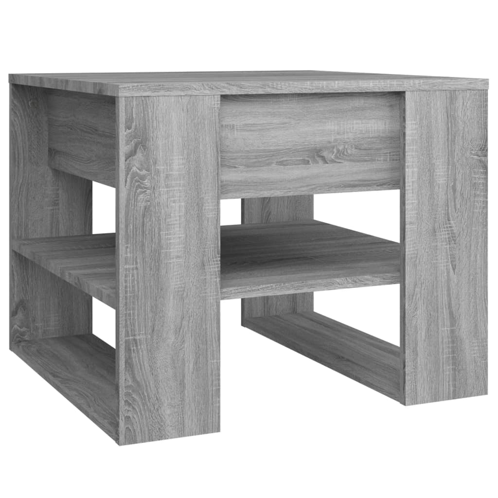 Table basse Sonoma grise 55,5x55x45 cm en bois