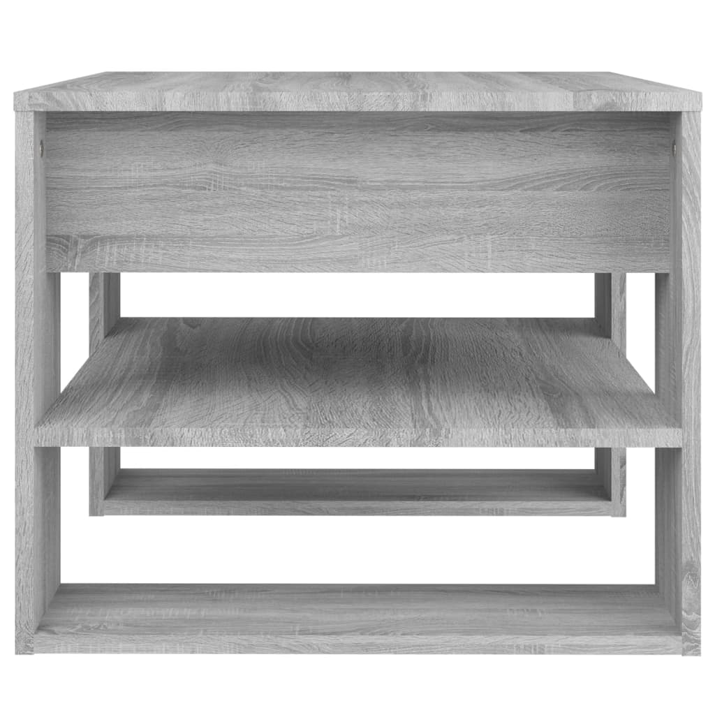 Table basse Sonoma grise 55,5x55x45 cm en bois