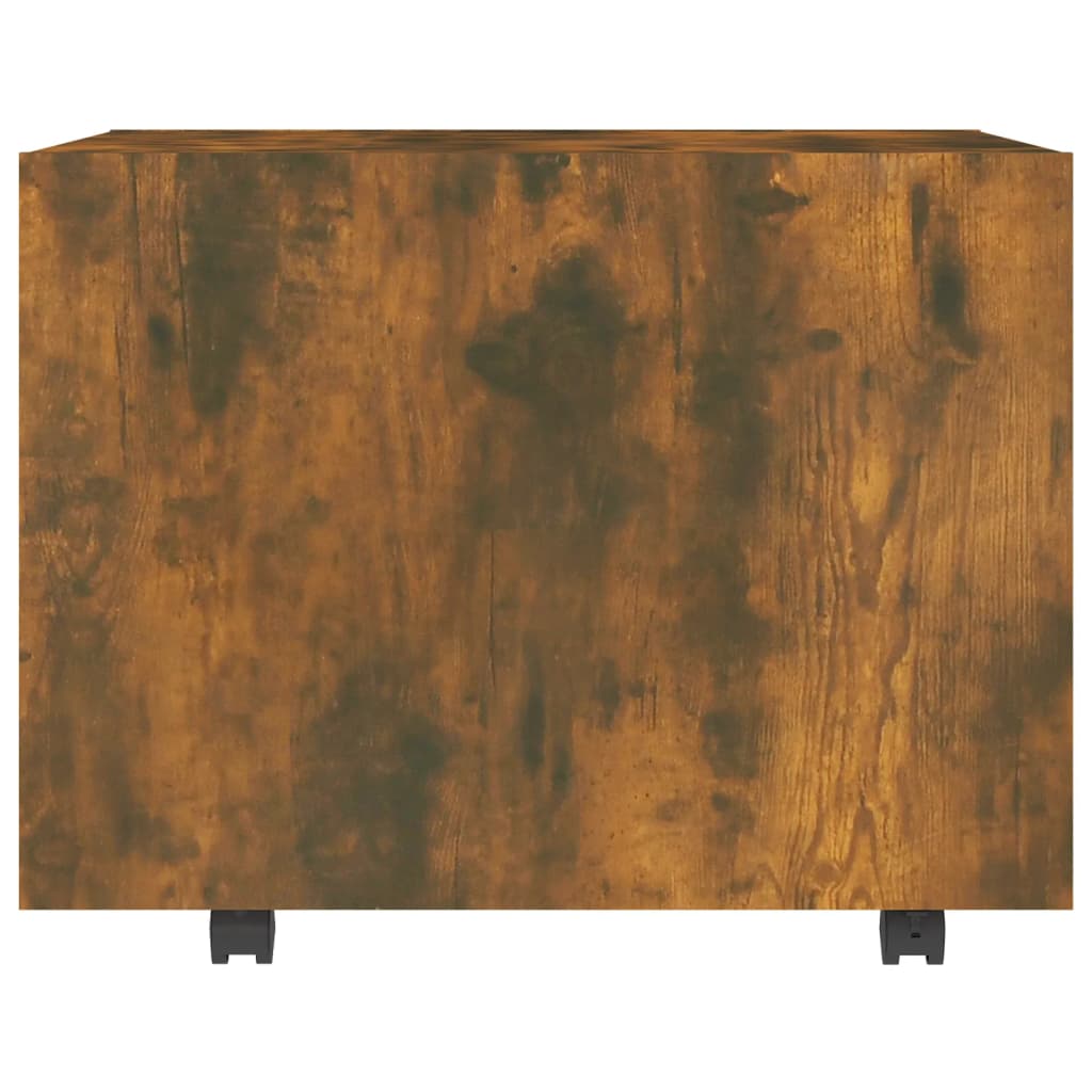 Table basse chêne fumé 55x55x40 cm en bois