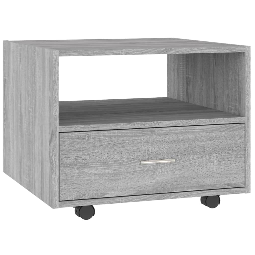 Table basse Sonoma grise 55x55x40 cm en bois