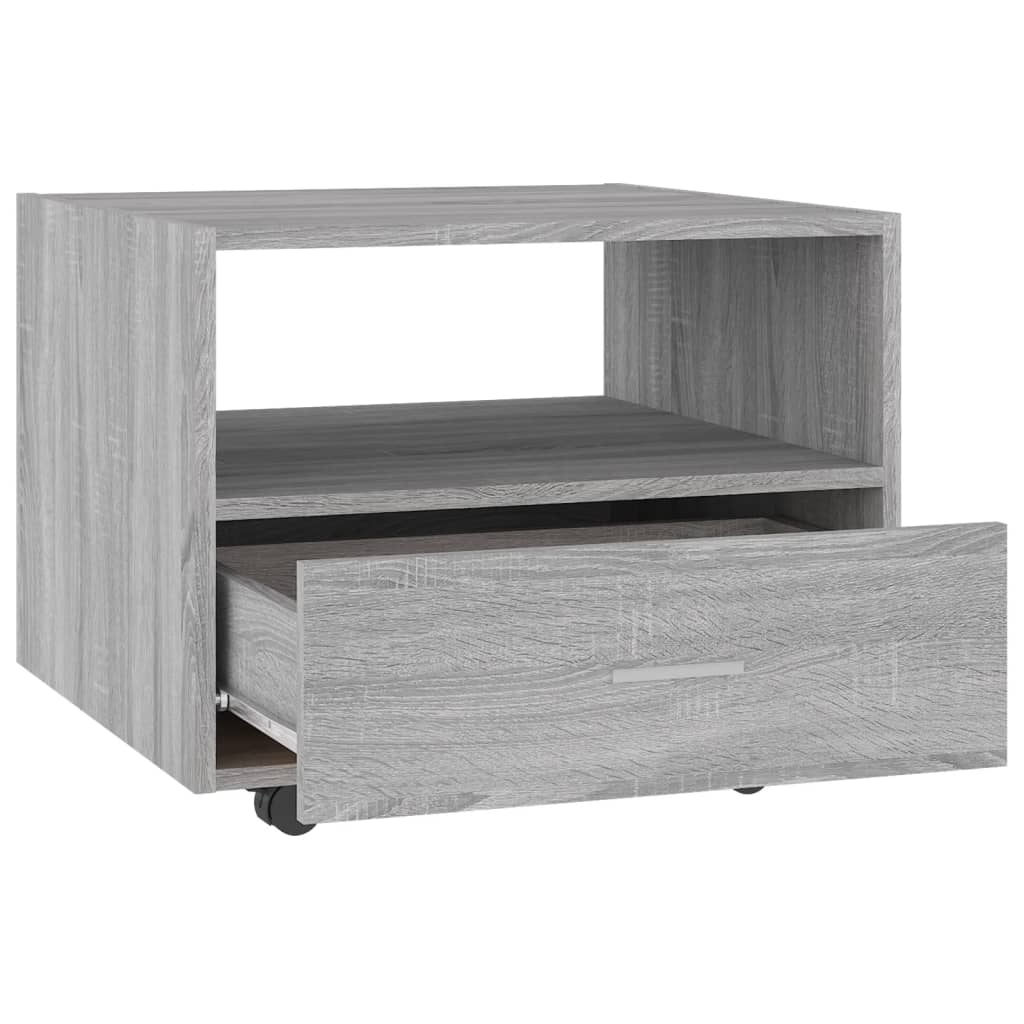 Table basse Sonoma grise 55x55x40 cm en bois