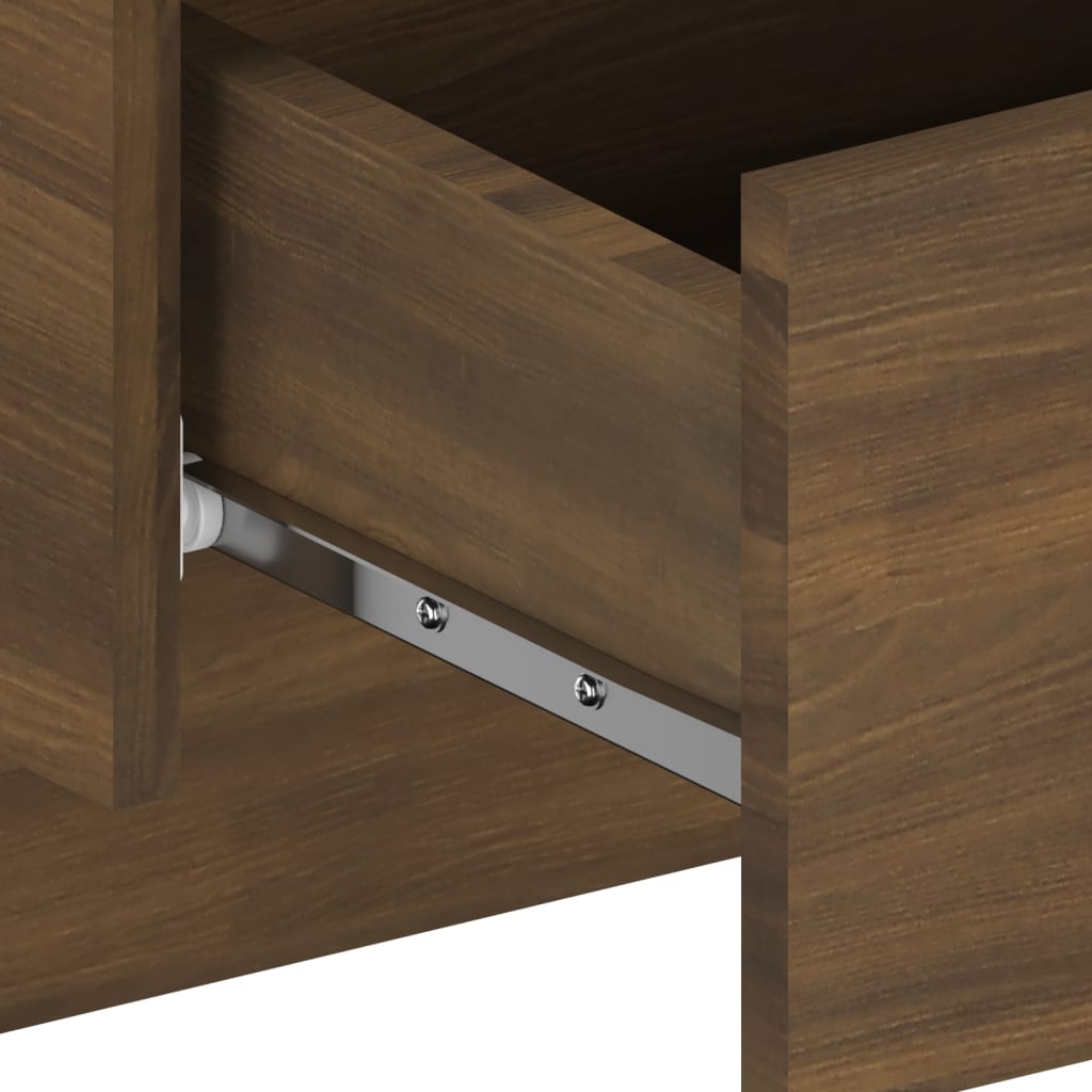 Wand-Nachttische 2 Stk. Braun Eichen-Optik
