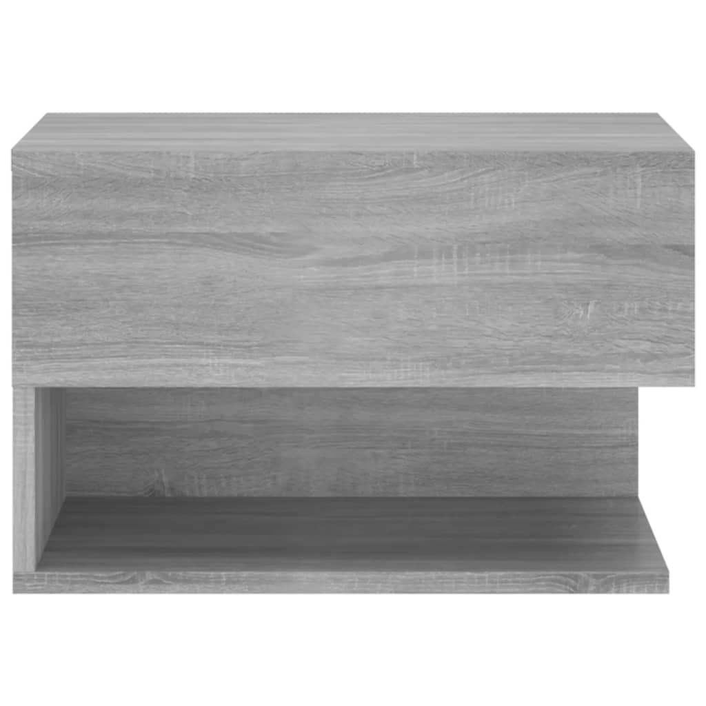 Tables de chevet murales 2 pcs. Gris Sonoma