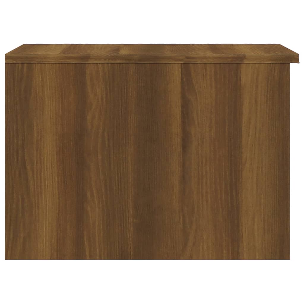 Table basse aspect chêne marron 50x50x36 cm en bois