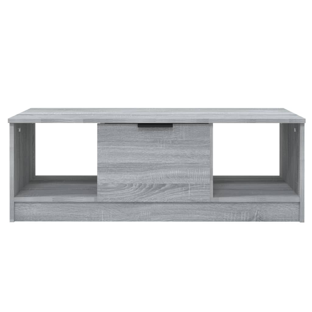 Table basse Sonoma grise 102x50x36 cm en bois