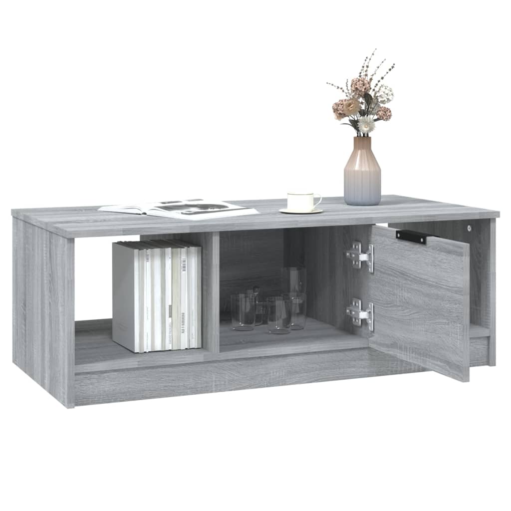 Table basse Sonoma grise 102x50x36 cm en bois
