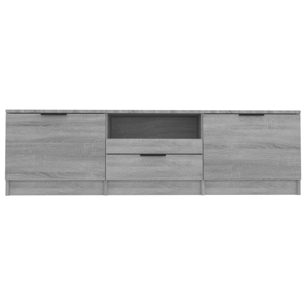 TV Cabinet Gray Sonoma 140x35x40 cm Wood Material