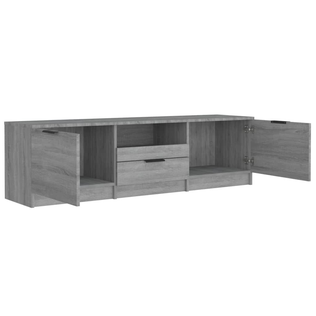 TV Cabinet Gray Sonoma 140x35x40 cm Wood Material