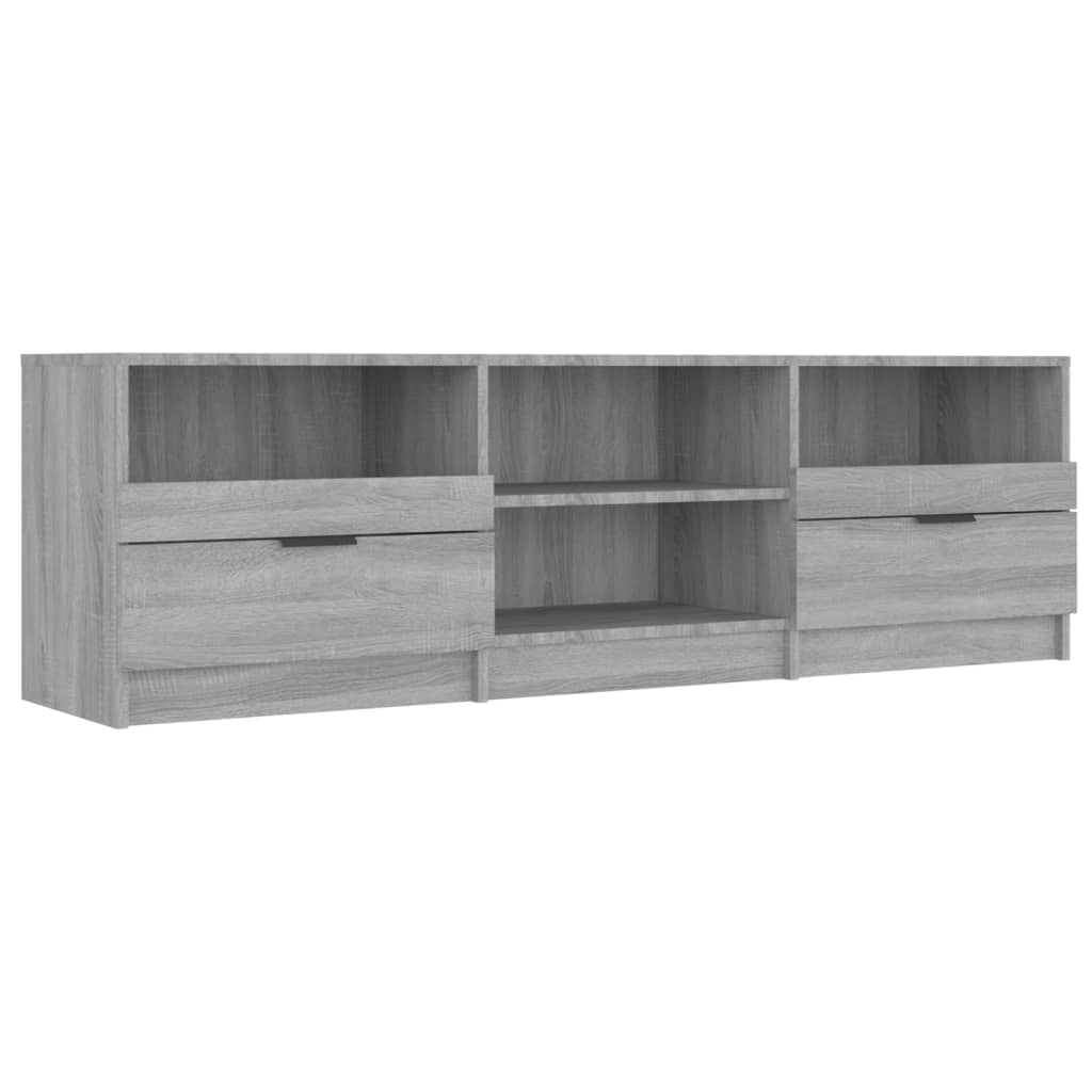 TV Cabinet Grey Sonoma 150x33.5x45 cm Wood Material