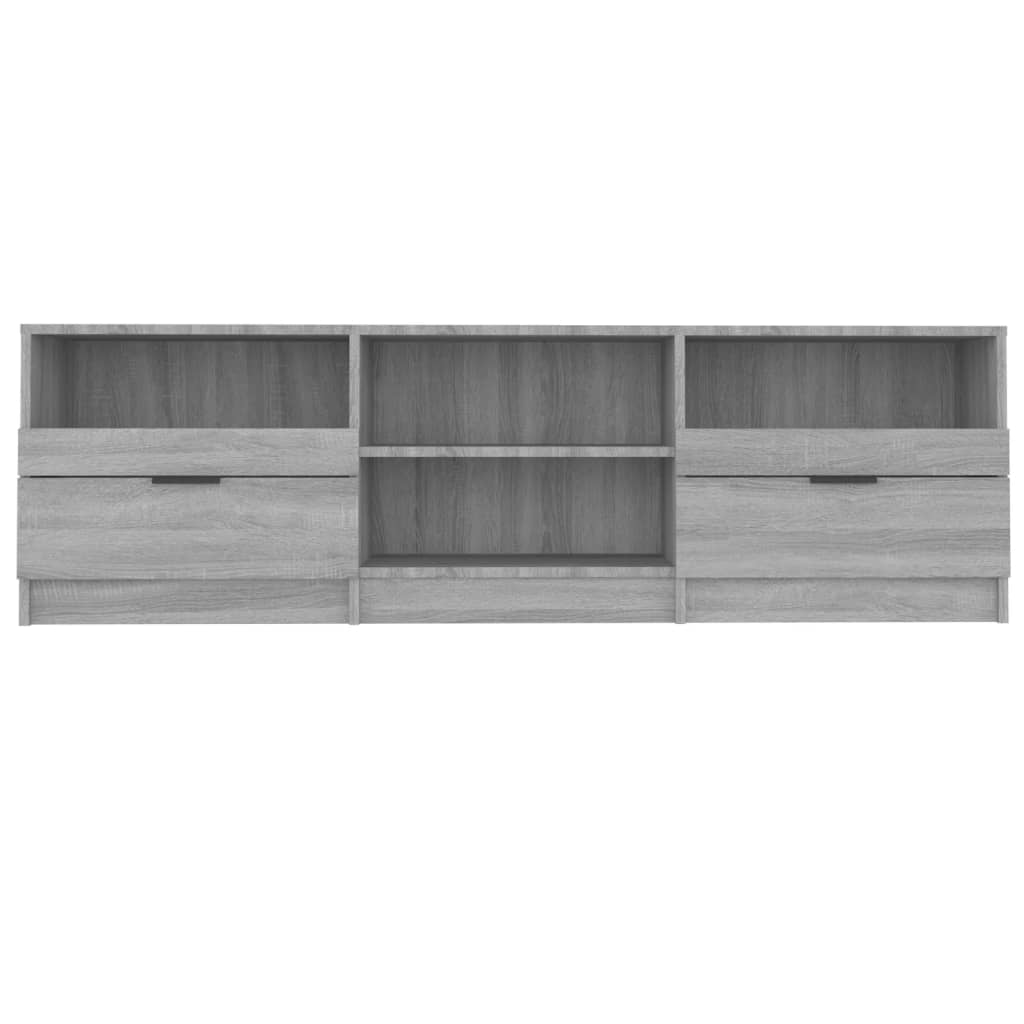 TV Cabinet Grey Sonoma 150x33.5x45 cm Wood Material