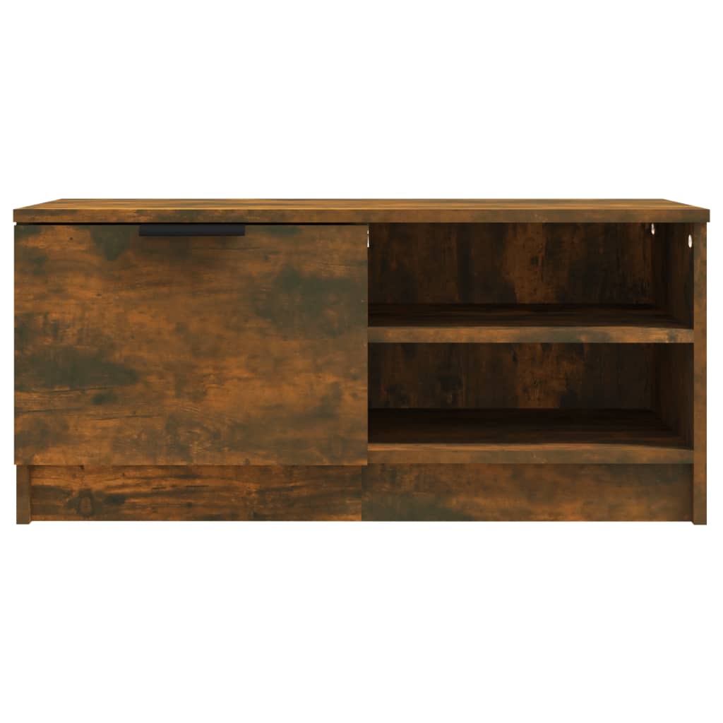 Meubles TV, lot de 2, chêne fumé, 80 x 35 x 36,5 cm, bois