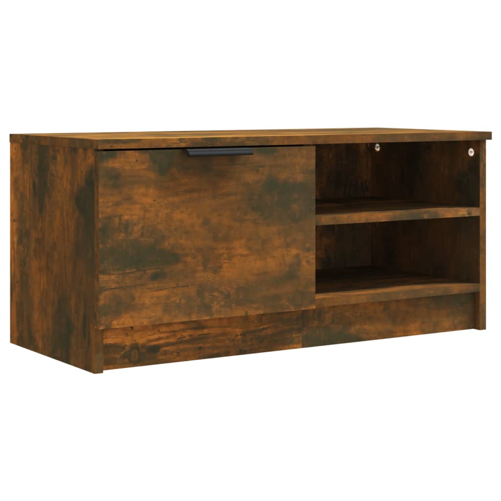 Meubles TV, lot de 2, chêne fumé, 80 x 35 x 36,5 cm, bois