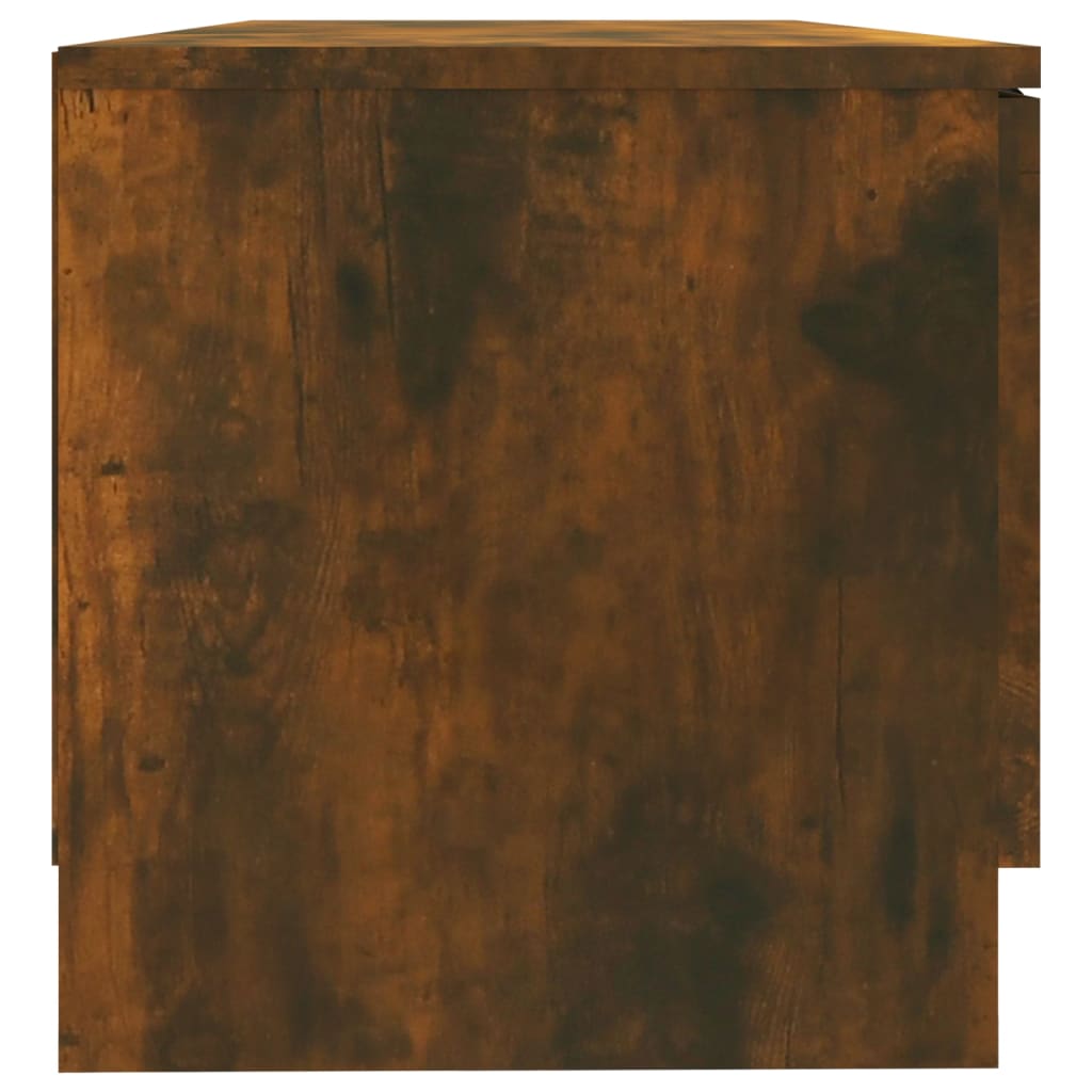 Meubles TV, lot de 2, chêne fumé, 80 x 35 x 36,5 cm, bois