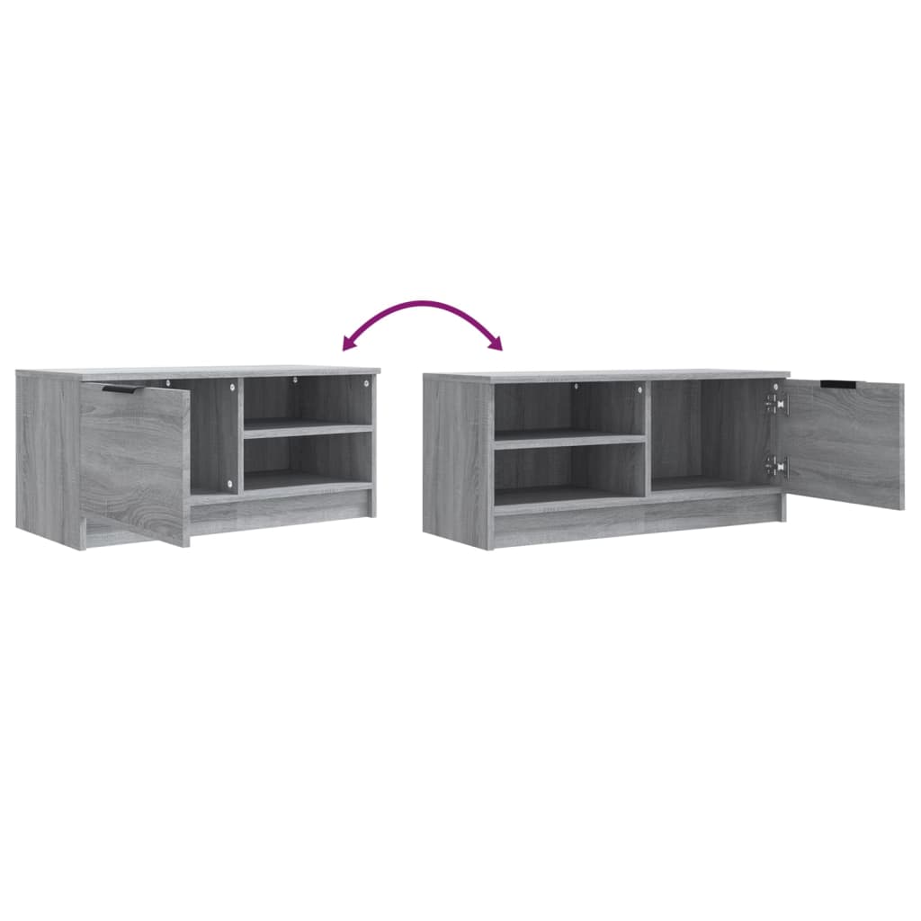 Meubles TV 2 pcs. Gris Sonoma 80x35x36,5 cm matériau bois