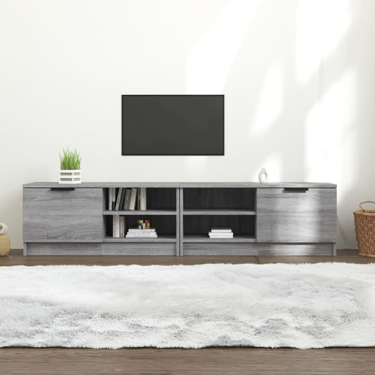 Meubles TV 2 pcs. Gris Sonoma 80x35x36,5 cm matériau bois