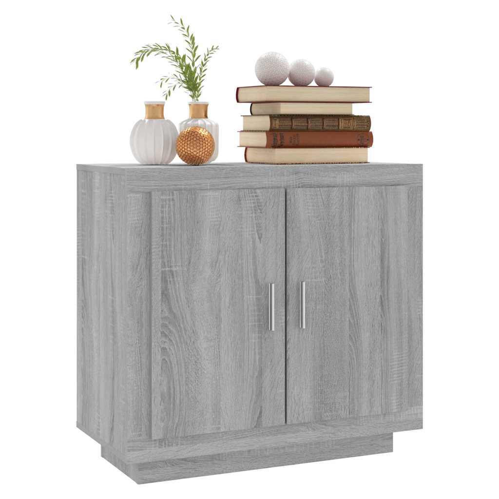 Sideboard Grau Sonoma 80x40x75 cm Holzwerkstoff