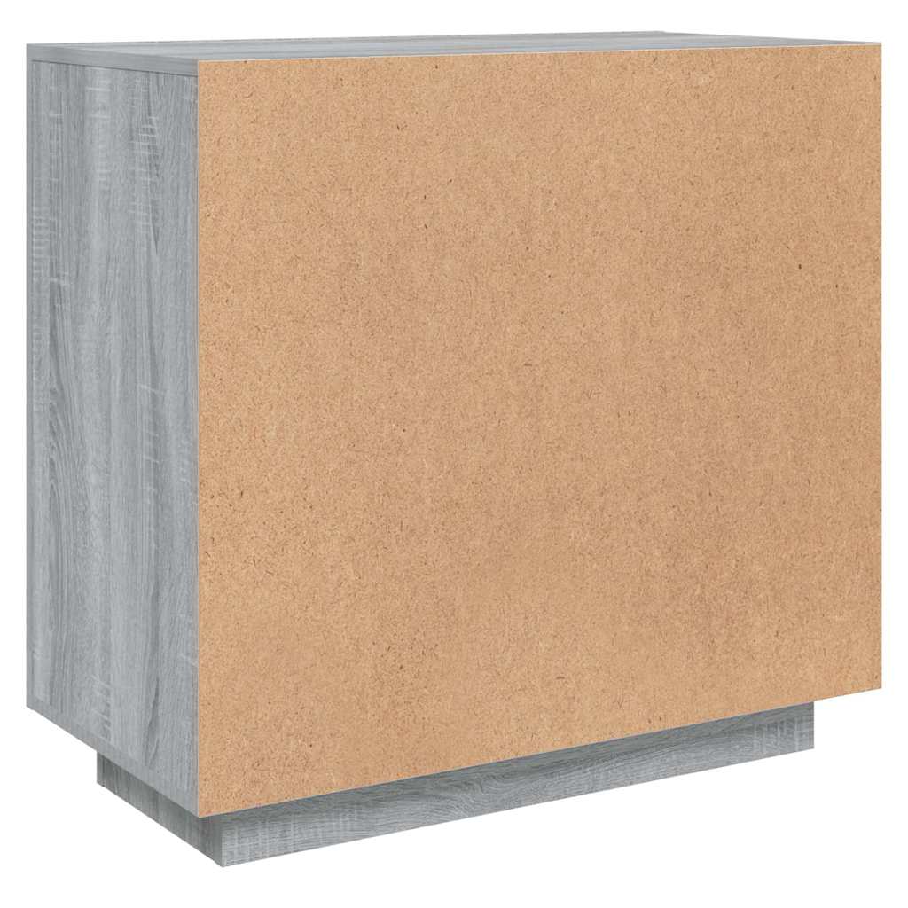 Sideboard Grau Sonoma 80x40x75 cm Holzwerkstoff