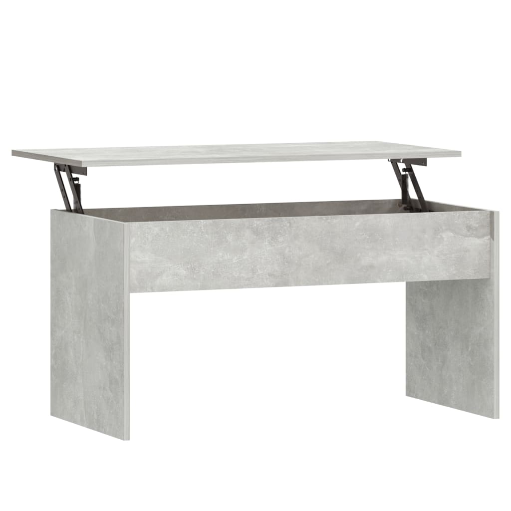 Table basse gris béton 102x50,5x52,5 cm en bois