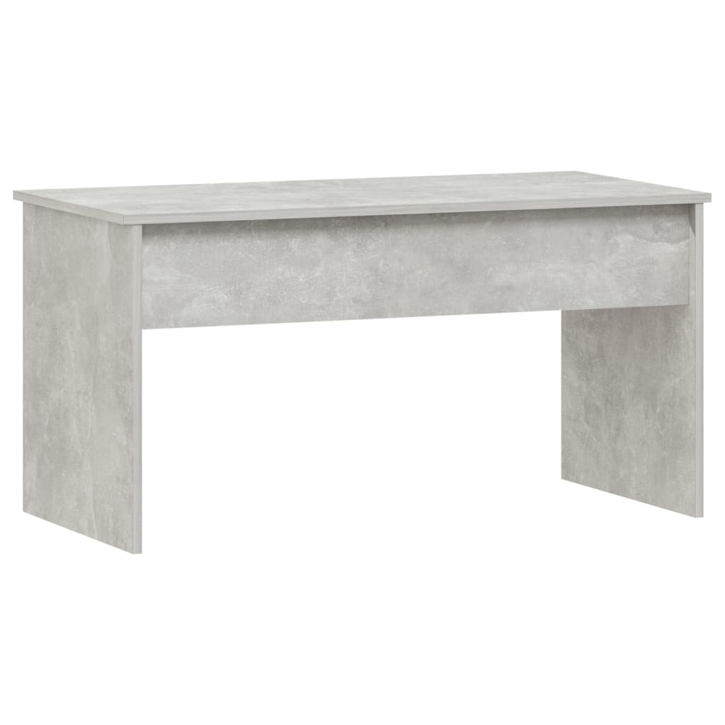 Table basse gris béton 102x50,5x52,5 cm en bois