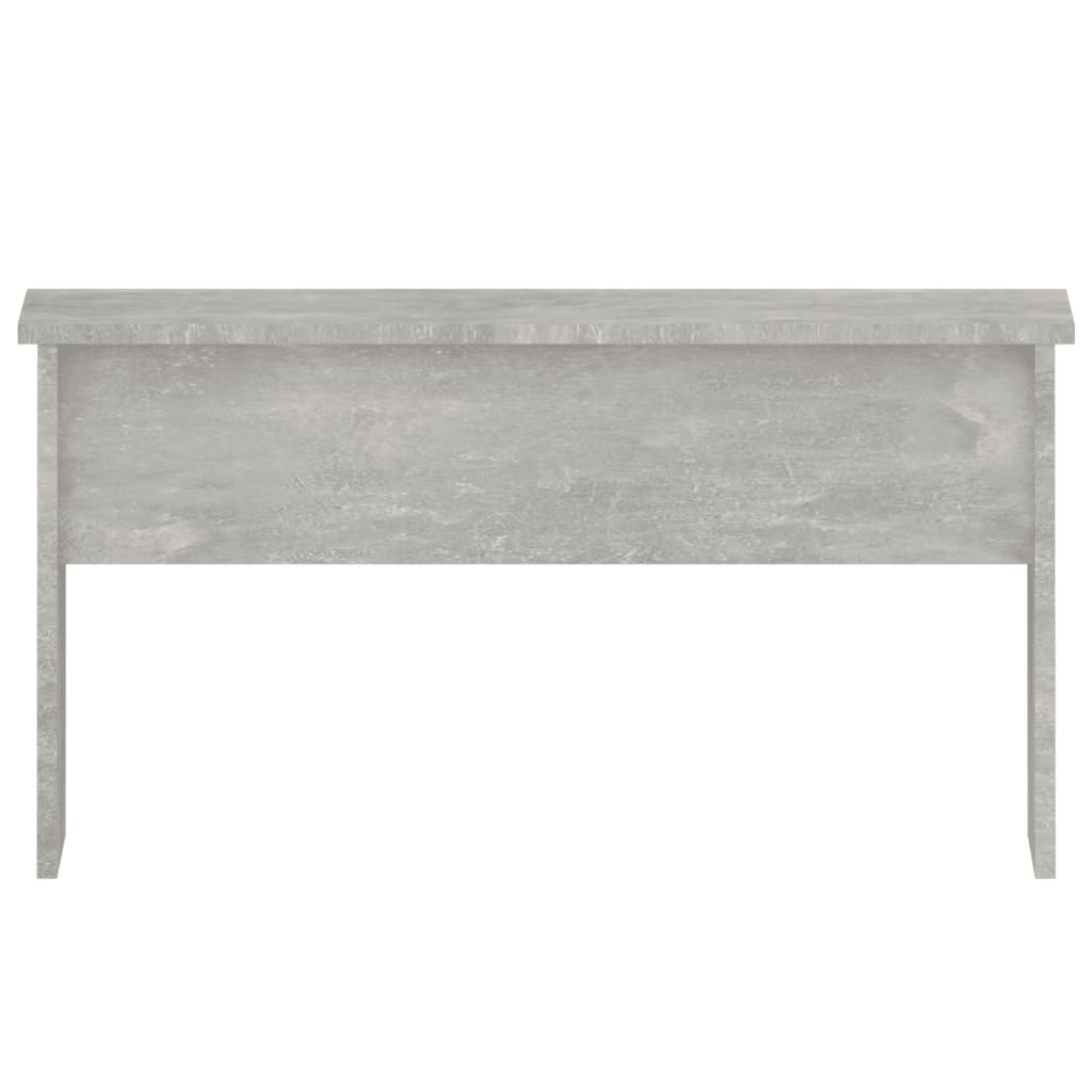 Table basse gris béton 80x50,5x41,5 cm en bois