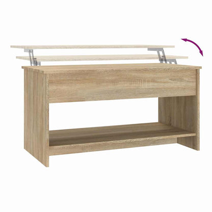 Couchtisch Sonoma-Eiche 102x50x52,5 cm Holzwerkstoff