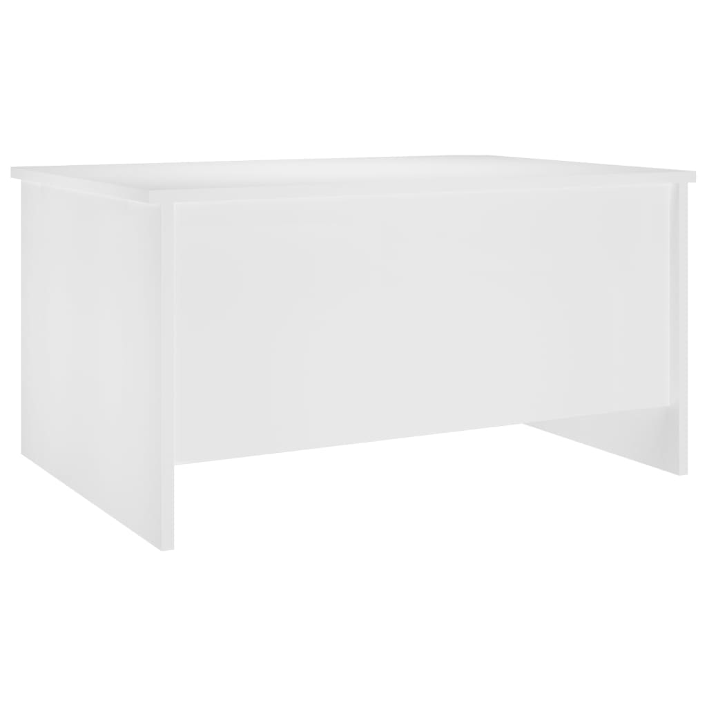 Table basse blanche 80x55,5x41,5 cm en bois